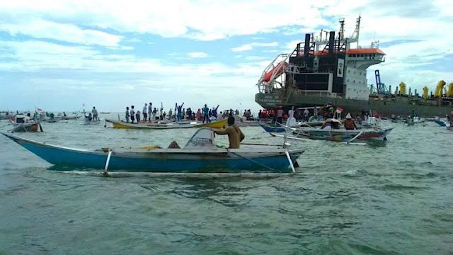 Koalisi Selamatkan Laut Indonesia Desak PT Boskalis untuk Hentikan Tambang Pasir Laut di Perairan Makassar